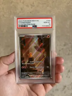 Pokemon TCG Charmander 168/165 Scarlet Violet 151 2023 PSA 10 - Image 1