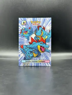 Totodile Croconaw Feraligatr Attacks 2 Database Set Cracked Ice Johto Pokemon - Image 3