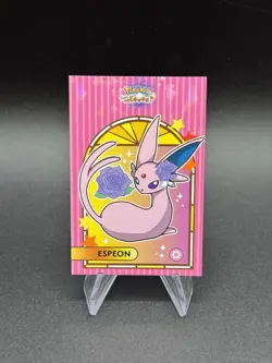 Pokemon Lets Go Eevee Database Espeon Window Cracked Ice Holo Peru US Seller - Image 1