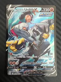 Pokemon TCG Rapid Strike Urshifu V TG20/TG30 Brilliant Stars Full Art Gallery NM - Image 1