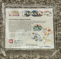 Pokemon XY Evolutions Booster Box Mega Sealed Acrylic Case (Tear See Pics) - Image 2