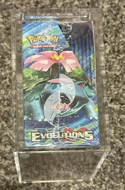 Pokemon XY Evolutions Booster Box Mega Sealed Acrylic Case (Tear See Pics) - Image 4