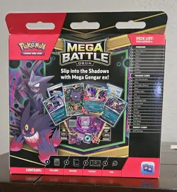 NEW SEALED Pokemon Mega Evolution Battle Deck Box GENGAR EX - Image 2