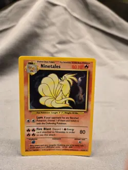 1999 Pokemon TCG Ninetales Holo 12U102 Base Set Unlimited WOTC Vintage NM/LP - Image 1