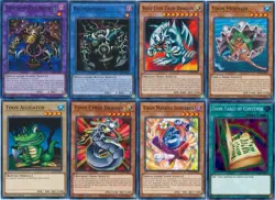 Yugioh Maximillion Pegasus Toon Deck - Blue-Eyes Dark Magician Girl- Table - NM - Image 1