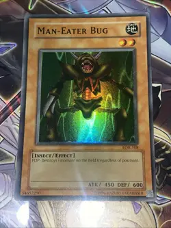 Yu-gi-oh Man Eater Bug Lob Misprint Foil Shift Lp - Image 2
