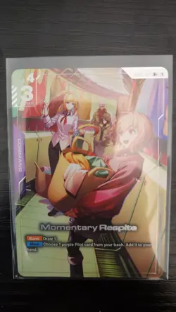 Gundam TCG Card Game Dual Impact GD02-112 R+ Momentary Respite Alt Art Rare NM - Image 1