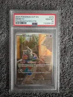 Mimikyu 075 Scarlet & Violet Promo Cards Holo PSA 10 - Image 1