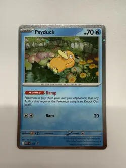 Pokemon TCG Psyduck Me:01 Black Star Promo Card Near Mint - Image 1