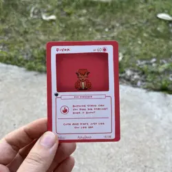 1st Edition Pokederp 2 Fiyox - Vulpix 18/38 Custom Derpy Card - Image 2