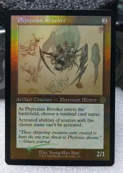 MTG Phyrexian Revoker Foil Retro Frame The Brothers' War Card - Image 1