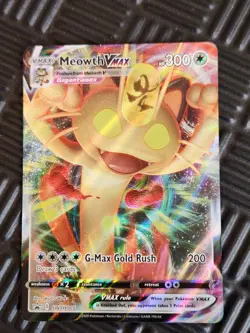 Meowth VMAX SWSH005 SWSH: Sword & Shield Promo Cards Holo LP - Image 1