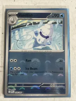 Vanillish 028/086 (Poke Ball Pattern) Pokemon TCG Sv: White Flare Holo Card (NM) - Image 1