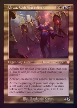 MTG Brothers' War Commander - Urza, Chief Artificer (Retro Foil) - Image 1