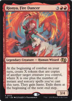 Rionya, Fire Dancer (Anime) R Foundations Jumpstart 75 NM - Image 1