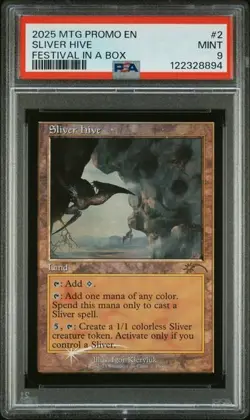 2025 MTG Sliver Hive Retro Frame Foil Festival in a Box Las Vegas PSA 9 Mint - Image 1