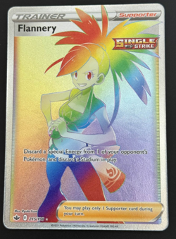 Pokemon Chilling Reign TCG Flannery Trainer 215/198 - Image 1