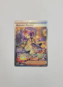 Acerola's Mischief 183/132 SIR Illustration Rare Holo - Pokemon Mega Evolutions - Image 1