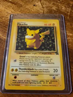 Pikachu Black Star #1 League Promo Pokemon Card - Image 1