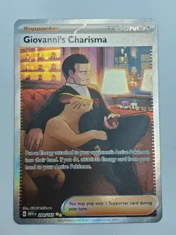 Giovanni's Charisma 204/165 - Scarlet & Violet Pokemon 151 - SIR - Pokemon - Image 5