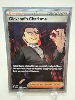 Pokemon 151 ENG Giovanni's Charisma 197/165 Sv: Scarlet & Violet 151 Full Art NM - Image 1