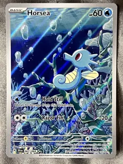 Horsea 067/064 Shrouded Fable Holo Illustration Rare Pokemon TCG - NM - Image 2