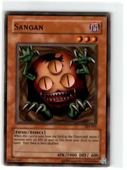 Yu-Gi-Oh! Sangan Common SDJ-019 Moderately Played Unlimited - Image 1