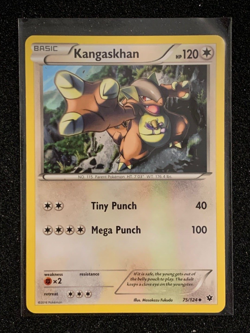 2016 Pokemon XY: Fates Collide - 75/124 - KANGASKHAN - uncommon; base card - Image 1