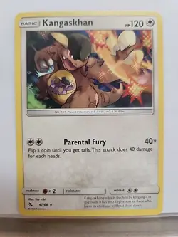 Kangaskhan 47/68 Hidden Fates Rare Non Holo Pokemon Card NM/M - Image 1