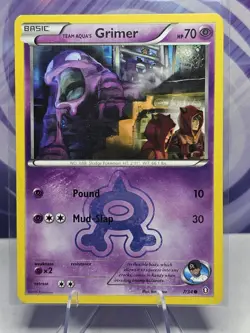 Team Aqua's Grimer 7/34 Double Crisis Regular Pokemon Card TCG - Image 1