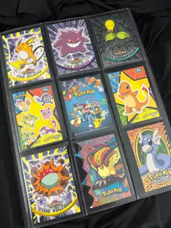 Huge Vintage TOPPS Pokemon Collection Lot Binder Included 193 Cards + MORE Cards - Image 1