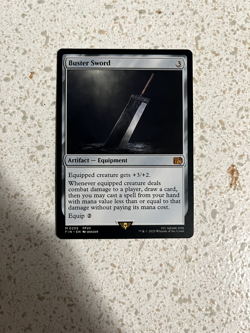 Buster Sword Final Fantasy Regular Ungraded Perfect Condition straight from pack - Image 1