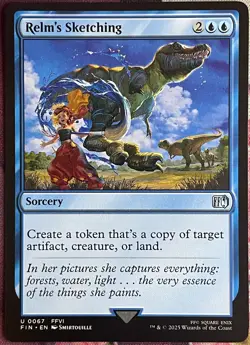 Relm's Sketching - U 0067 - Magic The Gathering Final Fantasy 2025 - Image 1
