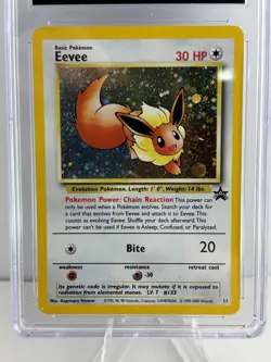 Eevee 11/53 Wotc Black Star Promo Holo Pokemon CGC 8.5 NM/MINT+ with **SWIRL** - Image 2