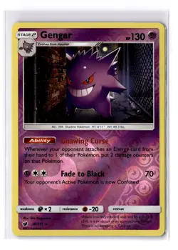 Gengar - 38/111 Sun & Moon Crimson Invasion Reverse Holo Rare - LP - POKEMON TCG - Image 1