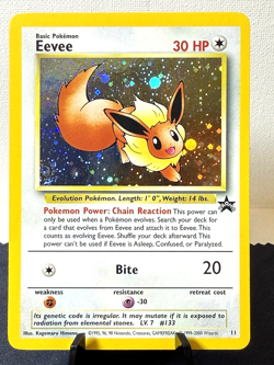 Pokemon TCG: Wizards Black Star Promos Eevee 11 NM - Swirl - Image 1