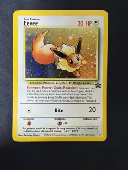 Pokemon TCG: Wizards Black Star Promos Eevee 11 NM - Swirl - Image 5
