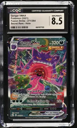 GENGAR VMAX Fusion Strike Holo Alt Art #271 CGC 8.5 Pokemon [Nostalgium] - Image 1