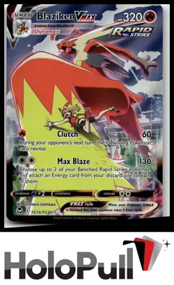 Pokemon TCG SWSH12: Silver Tempest Trainer Gallery Blaziken VMAX #TG15/TG30 - Image 1