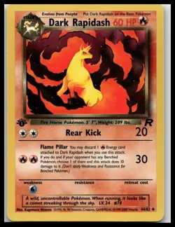 Pokemon TCG Team Rocket 1st Edition 44/82 Dark Rapidash - Pack Fresh NM - Image 1