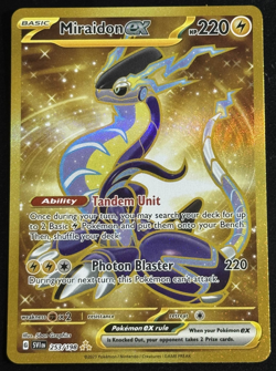 Pokemon TCG Miraidon ex 253/198 SV01: Scarlet & Violet Base Set Holo Gold - Image 1