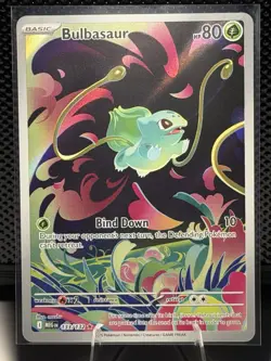 Pokemon TCG - Bulbasaur 133/132 NM Illustration Rare Mega Evolution - Image 1