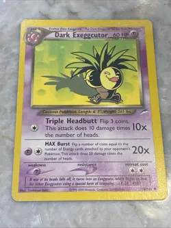 DARK EXEGGCUTOR 33/105 Neo Destiny Vintage Pokemon Card Lightly Played - Image 1