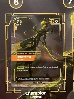 Master Yi Honed Riftbound Origins Proving Grounds League Of Legends Card 009 - Image 1