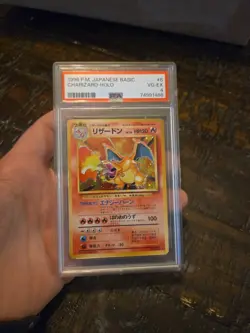 1996 Japanese Basic Charizard PSA 4 VG-EX Holo #006 Pokemon Card - Image 3