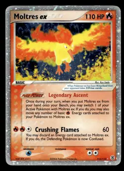 Moltres ex 115/112 Holo Rare Ex FireRed & LeafGreen Set Pokemon Card - Image 1