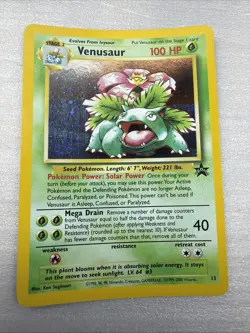 2000 Pokemon VENUSAUR Holo BLACK STAR PROMO Set Card #13 Nintendo WOTC NM/VLP - Image 1