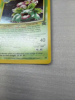 2000 Pokemon VENUSAUR Holo BLACK STAR PROMO Set Card #13 Nintendo WOTC NM/VLP - Image 3
