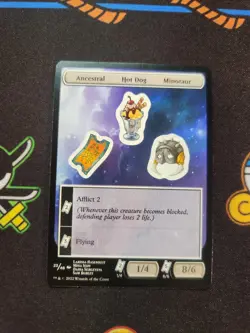 EXACT CARD PICTURED Punch Out Card Ancestral Hot Dog 23 /48 MTG Unfinity Non-F - Image 1