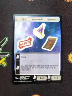 EXACT CARD PICTURED Punch Out Card Eldrazi Guacamole 1 /48 MTG Unfinity Non-F - Image 1